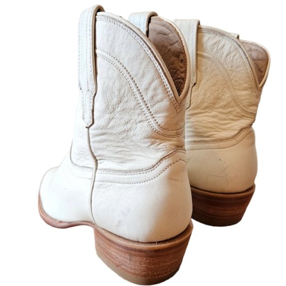 Tecovas Women's The Penny Western Cowboy Leather Boots Bone (lvory) Size 9.5 - Picture 6 of 16